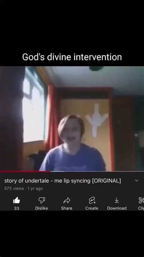 Gods Divine Intervention Story Of Undertale Me Lip Syncing Original