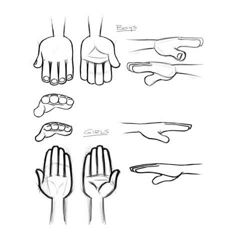 Hands And Fingers Are Shown In Black And White