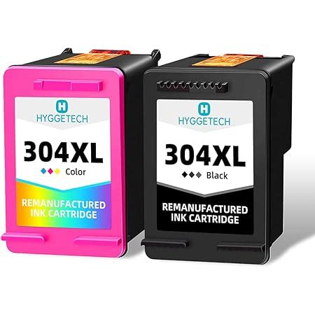 Hyggetech Remanufactured HP 304XL 304 XL Ink Cartridges Compatible