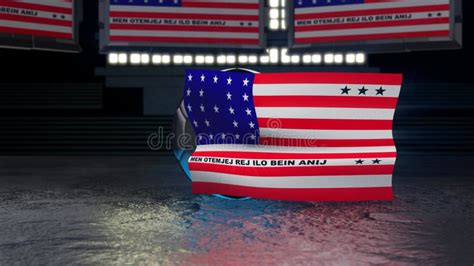 Bikini Atoll Flag Shown On The Side Of A Large Truck Stock Footage Video Of Transportation