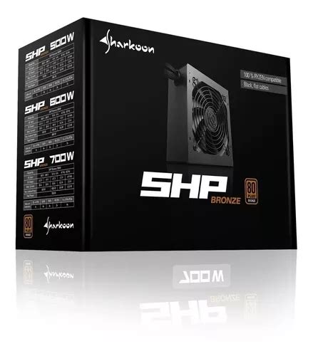 Fonte Sharkoon Shp 600w 80plus Bronze Dual Cpu Connector Frete grátis