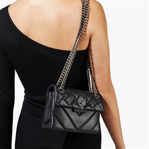 Mini Kensington X Bag All Black Quilted Leather Mini Bag By Kurt Geiger