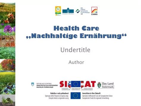 PPT Health Care Nachhaltige Ernährung PowerPoint Presentation ID