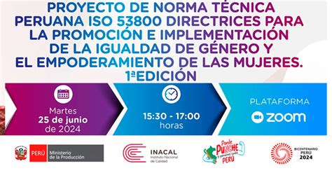 Webinar Proyecto De Norma T Cnica Peruana Pntp Iso Directrices