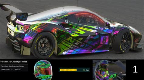 Iracing Ferrari Gt Challenge Fixed Ciruit De Spa Francorchamps