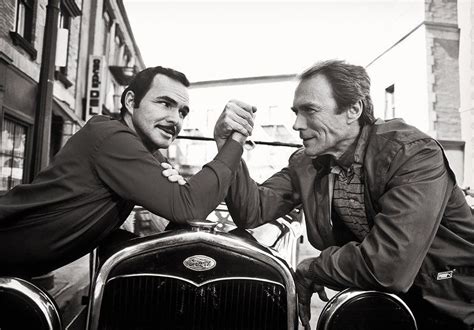 Clint Eastwood and Burt Reynolds behind the scenes of City heat (1984 ...