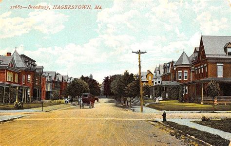 Broadway Hagerstown Maryland Postcard Circa 1915 Flickr