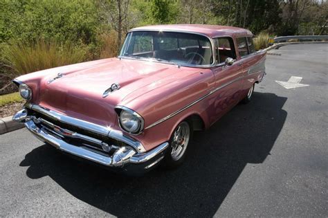 1957 CHEVROLET NOMAD CUSTOM STATION WAGON Front 3 4 75470