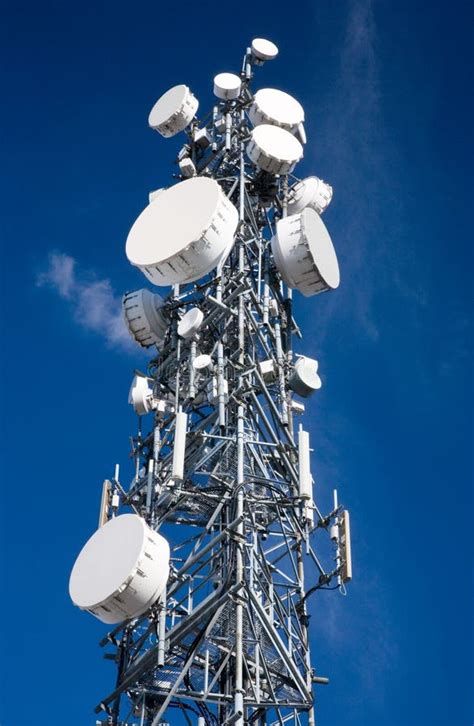 Microwave Antenna Stock Image Image Of Steel Telecommunications