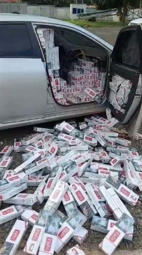 Mais De Mil Pacotes De Cigarros S O Apreendidos Dentro De Carro Em Mt