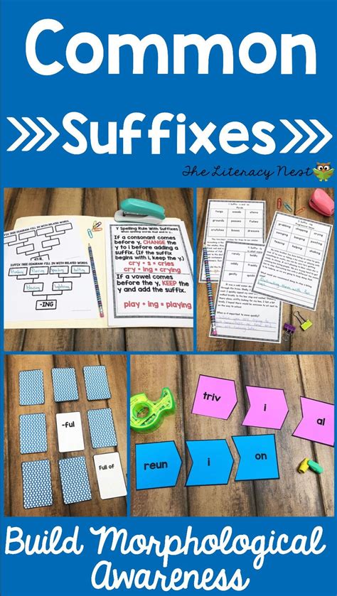 This Resource Introduces The 20 Most Common Suffixes In The English