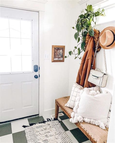 Grey And White Checkered Tile In A Bright Entryway Soul Lane