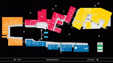 Center Map For San Marcos Premium Outlets® - A Shopping Center In ...