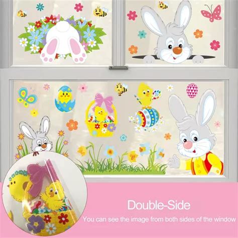 Adhesivo De Pared De Pascua Dibujos Animados De Pascua Peg Cuotas