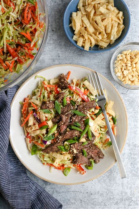 Skirt Steak Salad Recipe With Miso Dressing 20 Minute Meal