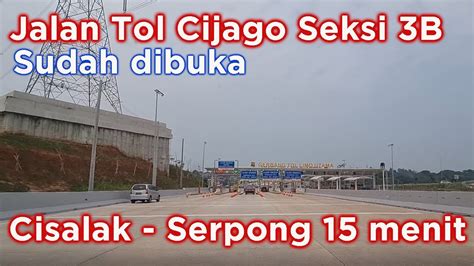 Jalan Tol Cijago Cinere Jagorawi Seksi B Krukut Limo Cinere