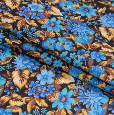 Floral Flannel Fabric For Clothing Quilting Crafting Etsy