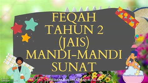 Feqah Tahun 2 JAIS Mandi Sunat YouTube