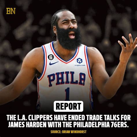 Report The L A Clippers Have Ended Trade Talks For James Harden With The Philadelphia 76ers