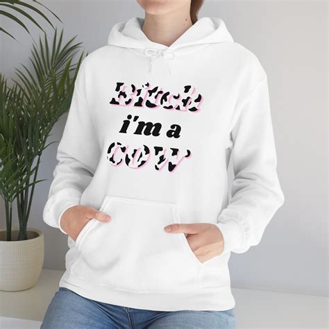 Doja Cat Hoodie Merch Bitch Im A Cow Mooo Amala Etsy