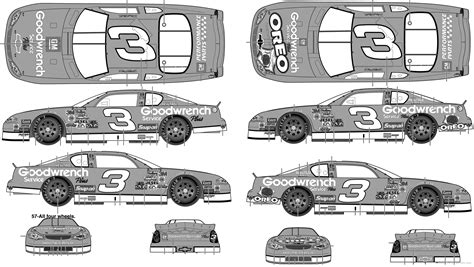 The Blueprints Cars Chevrolet Chevrolet Monte Carlo Stock Car No3 Dale