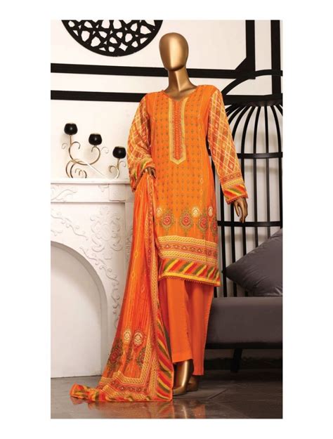 Bin Saeed Printed Cotton Collection D 01 Lawncollectionpk