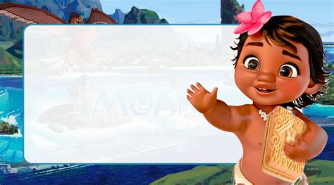 Moana Baby Etiqueta Escolar Imagem Legal