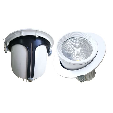 Recessed 40W Epistar COB LED Gimbal Downlight With Mean Well Driver