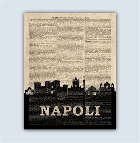 Naples Italy Skyline Naples Wall Art Naples Wall Decor - Etsy | Italy art, Italy print, Naples italy