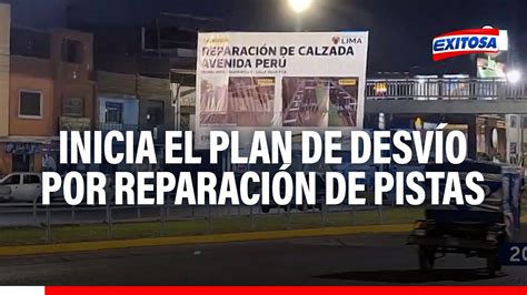 SMP Atención Este lunes inicia el plan de desvío por reparación de