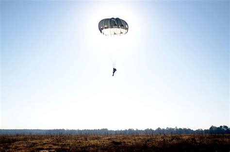 A Paratrooper Descends On Luzon Drop Zone As Part Of Nara And Dvids