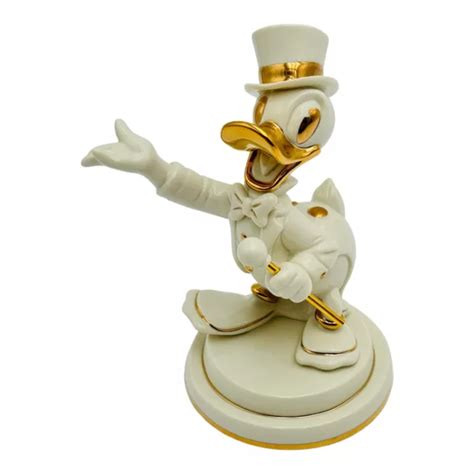 Lenox Disney Showcase Collection Debonair Donald Duck Ivory Gold