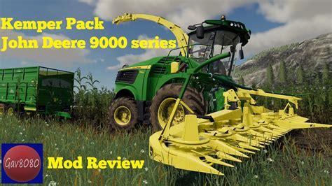 John Deere 9000 Series And Kemper Pack Farming Simulator 19 Mod Review Agritechnica Youtube