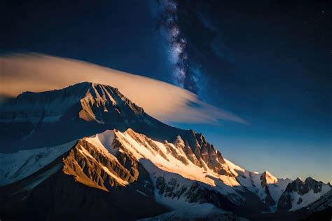 Monte kilimanjaro y línea de nubes al atardecer vista desde el paisaje