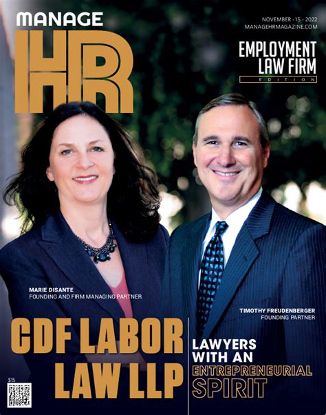 CDF Recognized By Manage HR Magazine As A Top 10 Employment Law Firm