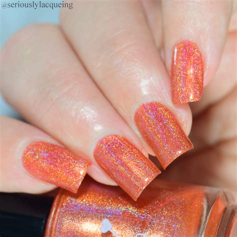 Obviously Orange - Seriously Rainbows - Holographic Nail Polish