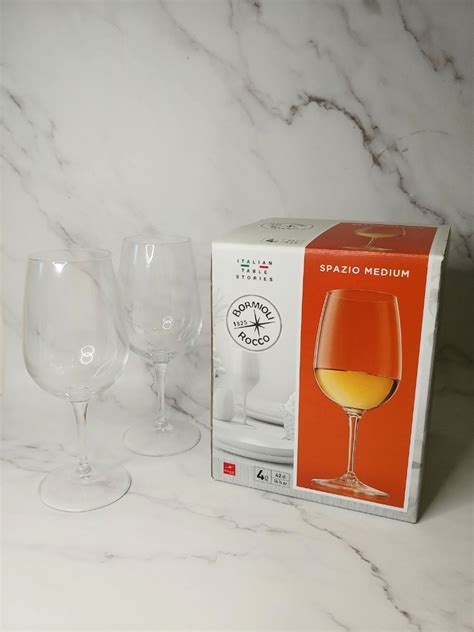 Bormioli Rocco Wine Glass Set Of 4 Furniture And Home Living