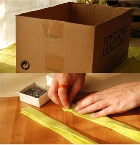 Un Diy De Como Forrar Una Caja De Cartón