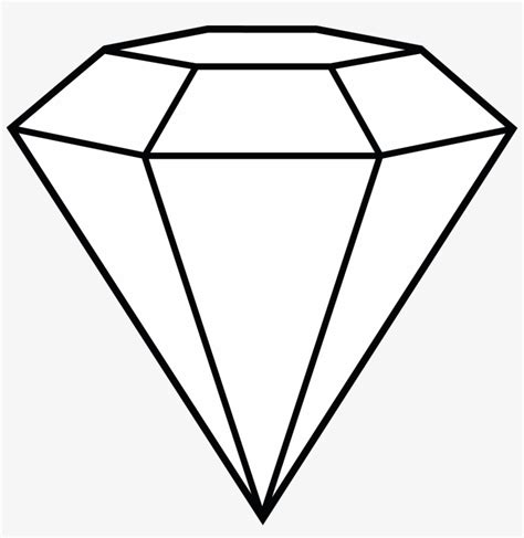 Transparent Diamond Vector Diamond Drawing Easy 5588x5475 Png