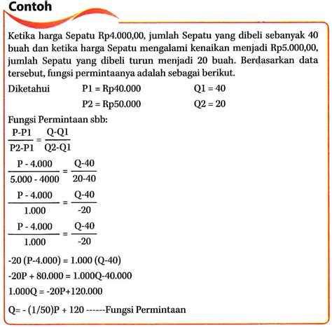 Rumus Fungsi Permintaan Dan Penawaran Ilmu Ekonomi Perbankan