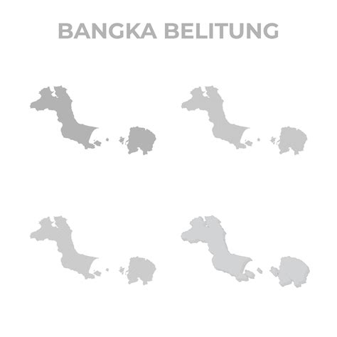 Vector De Mapa De La Provincia De Bangka Belitung 7238830 Vector En