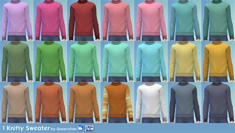 Mod The Sims Knifty Sweater Nifty Knitting Recolor