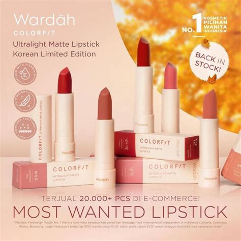 Wardah Colorfit Ultralight Matte Lipstik Korean Limited Edition