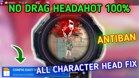 Free Fire No Drag Auto Headshot Config File🎯 New Update Free Fire