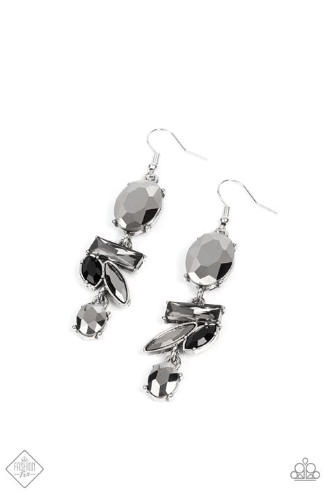 Paparazzi Modern Makeover Silver Fashion Fix Earrings