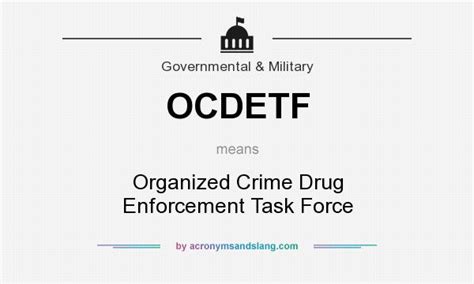 Ocdetf Organized Crime Drug Enforcement Task Force In Government