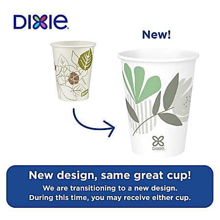 Dixie Pathways Paper Hot Cups Leaves Oz Carton Of Office Depot
