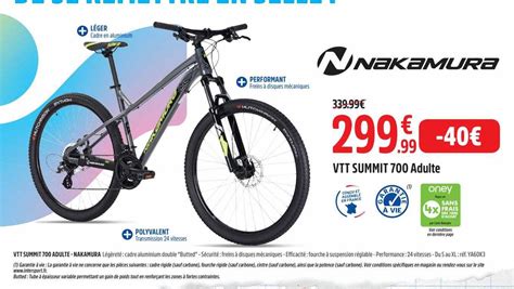 Promo Vtt Summit Adulte Nakamura Chez Intersport Icatalogue Fr