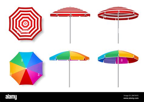 Red Umbrella Top Stock Vector Images Alamy