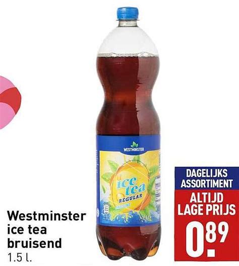 Westminster Ice Tea Bruisend Aanbieding Bij Aldi